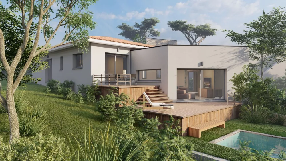 Image du modèle de maison VUE ARRIERE 1