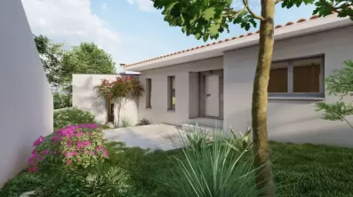 Image du modèle de maison VUE AVANT-ANGLE COTE DROIT