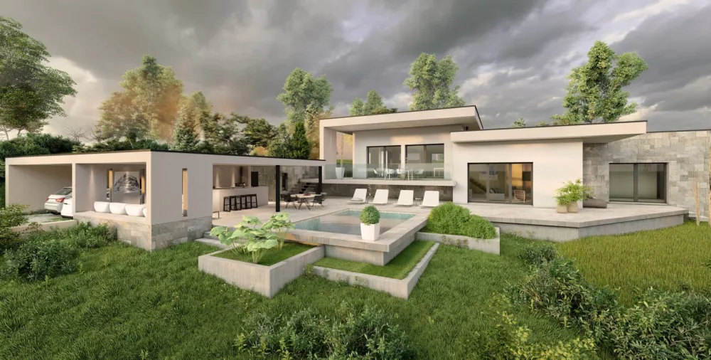 Image du modèle de maison VUE ARRIERE