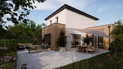 Image du modèle de maison Arriere ANDRA 4Ch TUILES