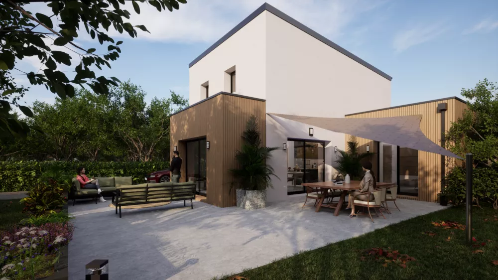 Image du modèle de maison Arriere ANDRA 4Ch ZINC