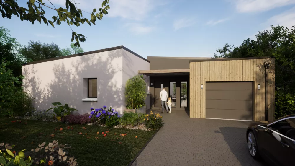 Image du modèle de maison Avant CAREME 3Ch ZINC