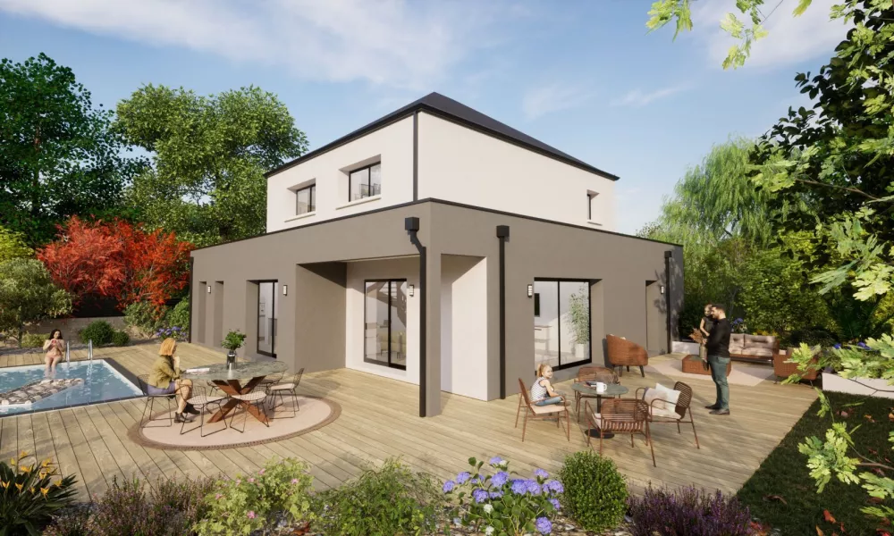 Image du modèle de maison Arriere MAISON E 4Ch ARDOISE X