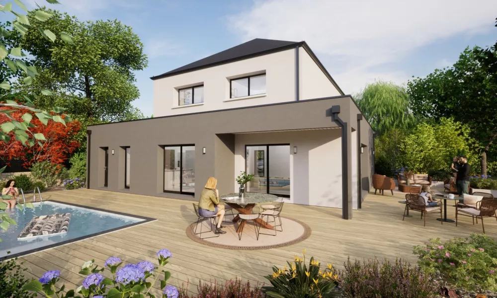 Image du modèle de maison Arriere 2 MAISON E 4Ch ARDOISE X