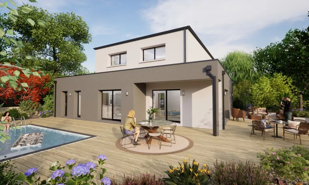 Image du modèle de maison Arriere 2 MAISON E 4Ch TUILES X