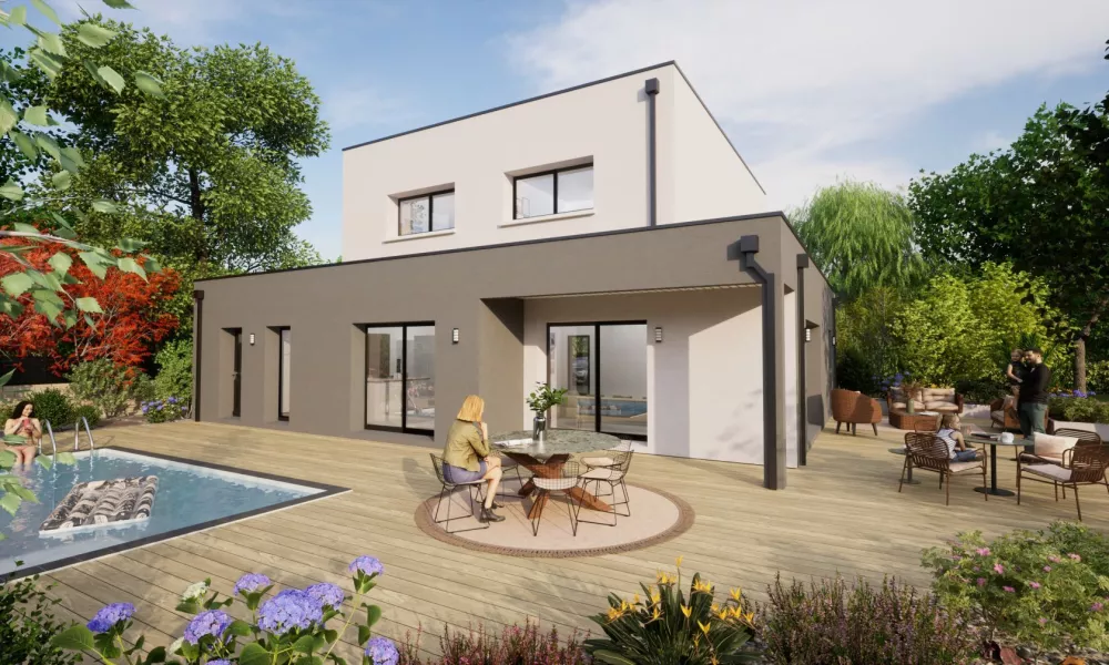 Image du modèle de maison Arriere 2 MAISON E 4Ch TOIT TERRASSE X