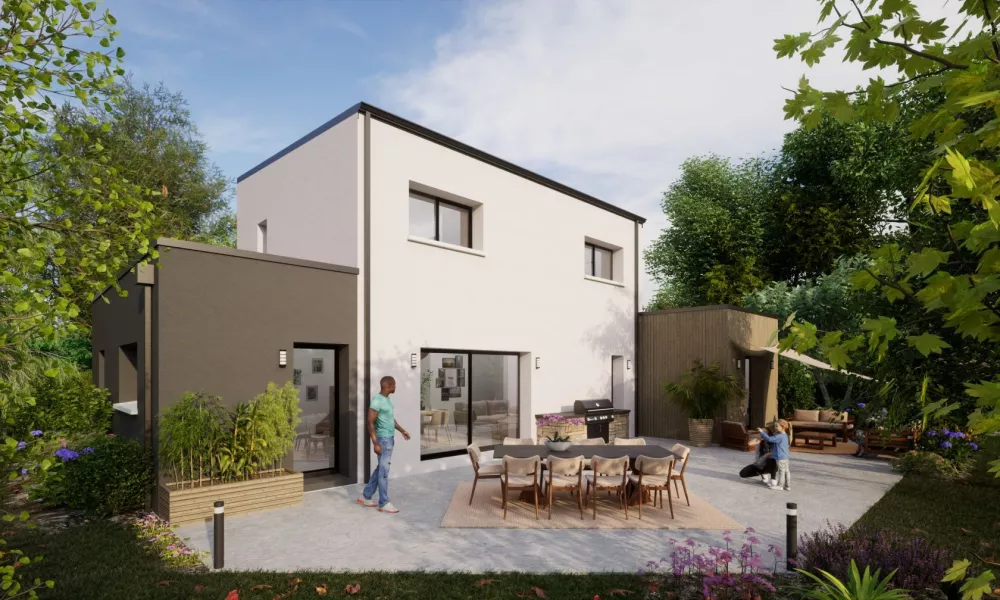 Image du modèle de maison Arriere PRISCA 4Ch ZINC X