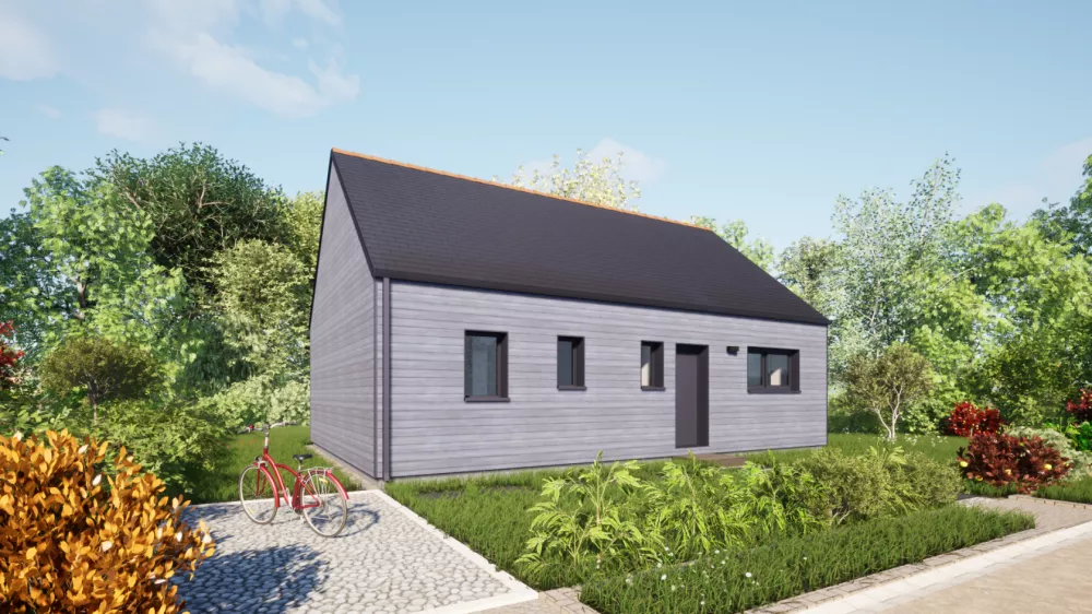Image du modèle de maison 70 Ardoises - Vue Accès