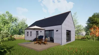 Image du modèle de maison 80 Ardoises - Vue Jardin