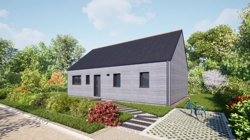 Image du modèle de maison 80 Ardoises - Vue accès