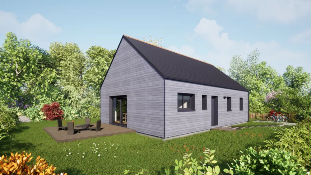 Image du modèle de maison 80 Ardoises - Vue Rue