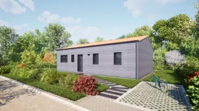 Image du modèle de maison 80 Toit tuiles - Vue accès