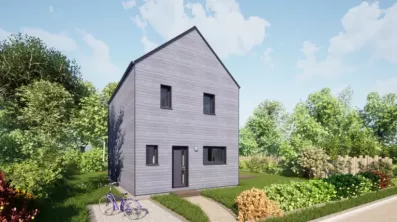 Image du modèle de maison 80 étage Ardoises - Vue accès