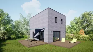 Image du modèle de maison 80 étage Toit Terrasse - Vue Jardin