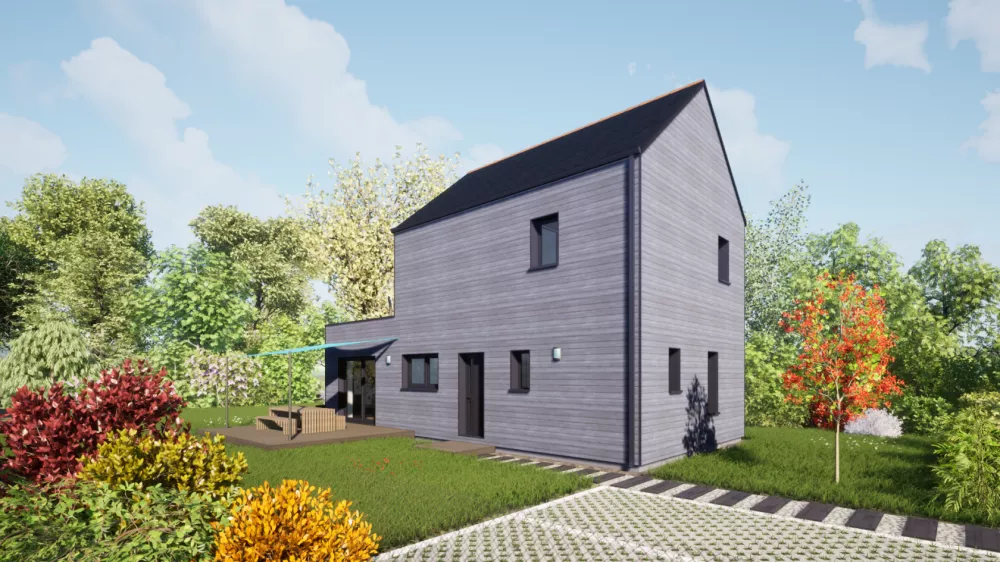 Image du modèle de maison 95 Toit Ardoises - Vue accès