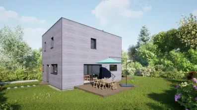 Image du modèle de maison 100 Toit Terrasse - Vue haute 01