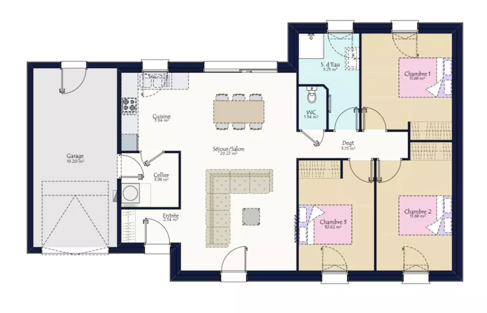 Image du modèle de maison PLAN SARAN TT