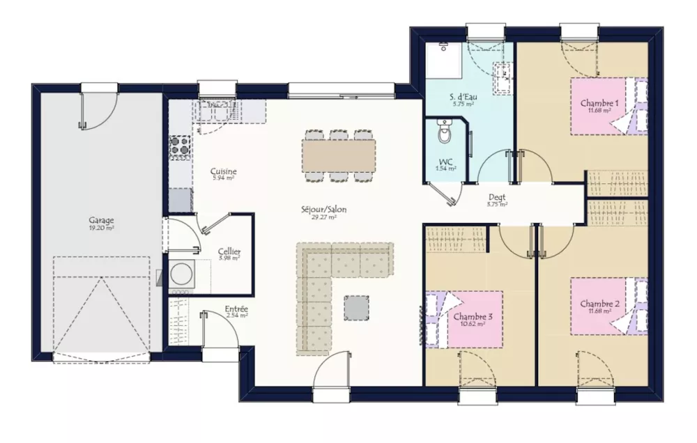 Image du modèle de maison PLAN SARAN ARDOISE