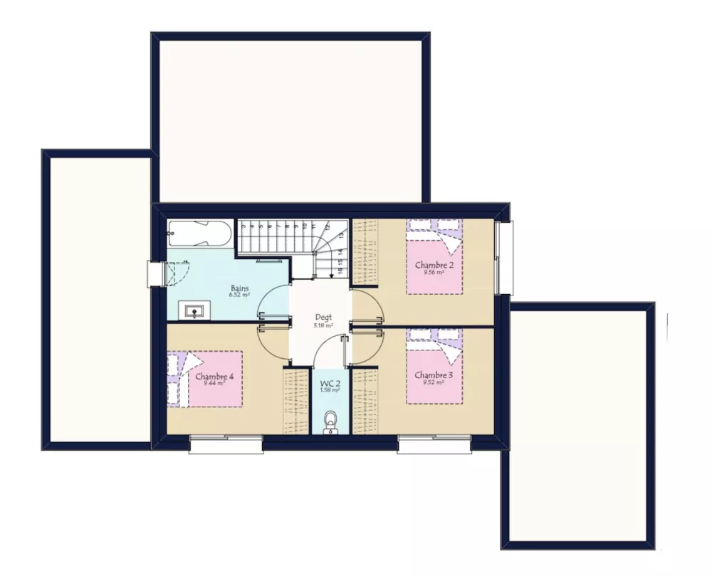 Image du modèle de maison PLAN PRISCA TUILE ETG