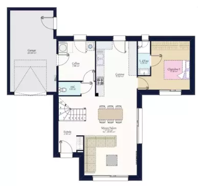 Image du modèle de maison PLAN ANDRA ACIER RDC
