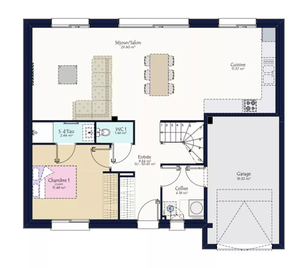 Image du modèle de maison CUBE ACIER RDC