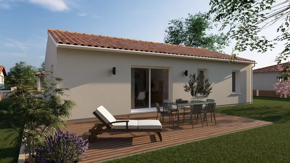 Image du modèle de maison 02. RDC_90m² - AR - Toiture 2 pans - BLANC