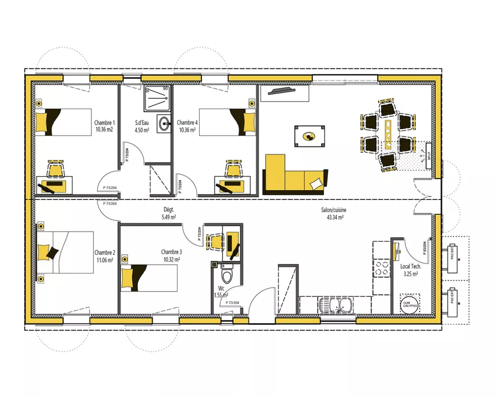 Image du modèle de maison ANOU'KA 4 100 - sans cotes