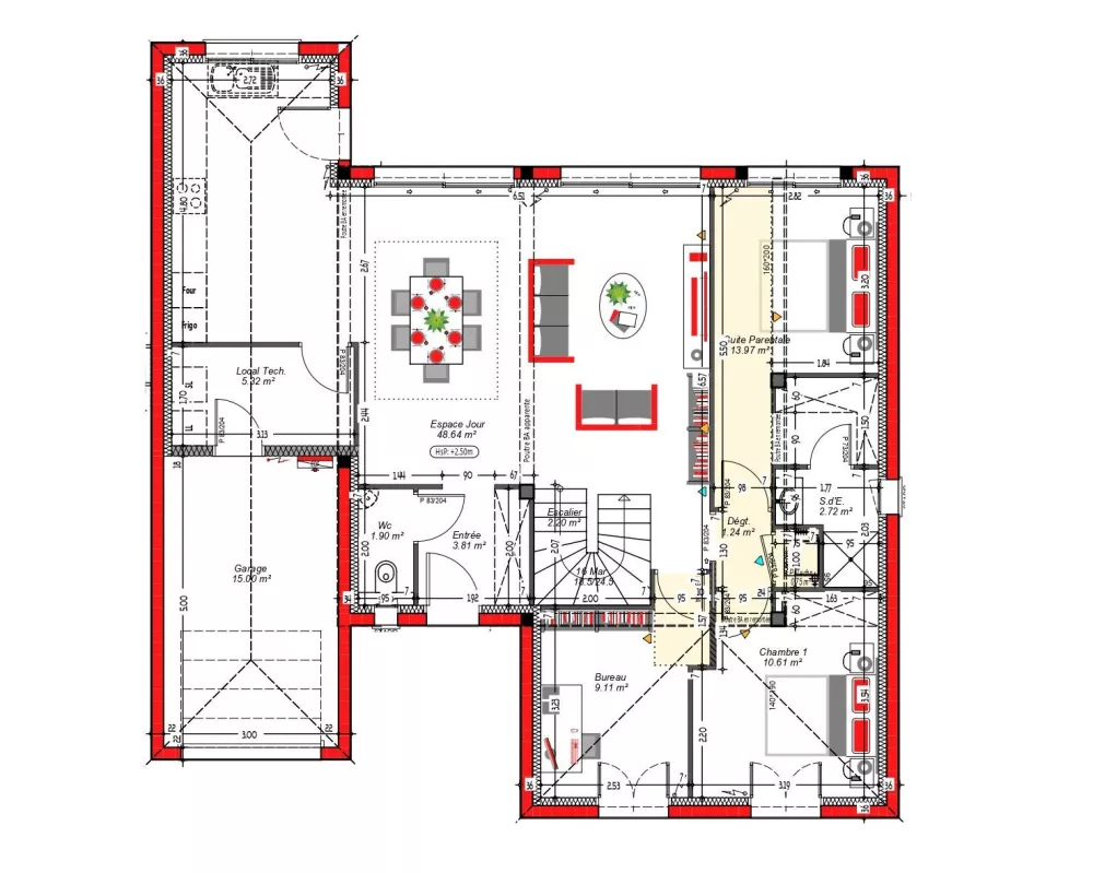 Image du modèle de maison PLAN-RDC