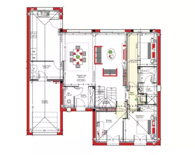 Image du modèle de maison PLAN-RDC