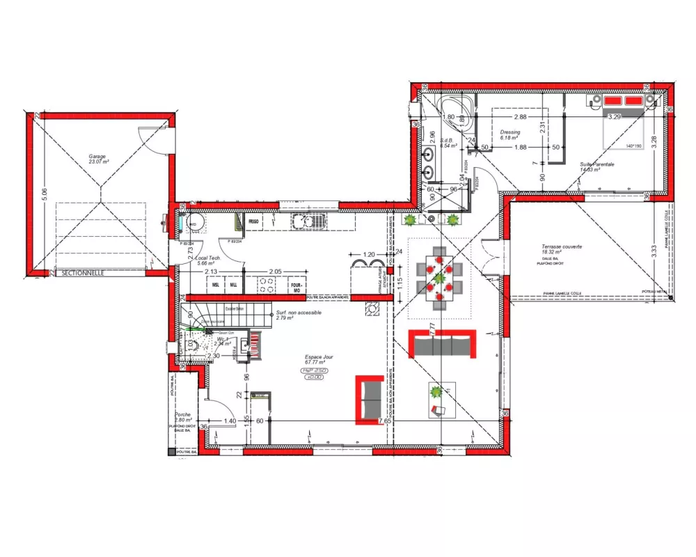 Image du modèle de maison PLAN-RDC