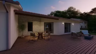Image du modèle de maison Alpha Constructions Panama garage tuile vieillie (9)