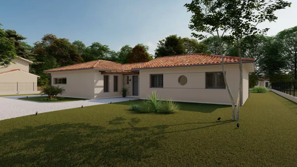Image du modèle de maison Alpha Constructions Panama garage tuile vieillie (1)