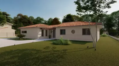Image du modèle de maison Alpha Constructions Panama garage tuile vieillie (1)