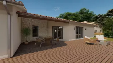 Image du modèle de maison Alpha Constructions Panama garage tuile vieillie (4)