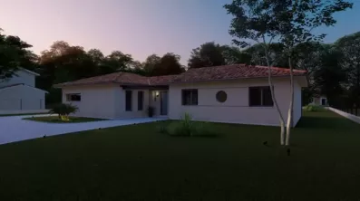 Image du modèle de maison Alpha Constructions Panama garage tuile vieillie (6)