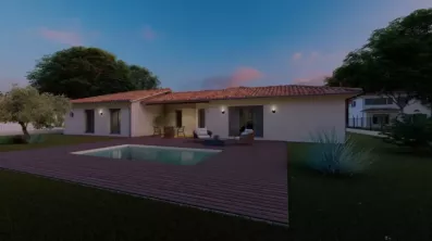 Image du modèle de maison Alpha Constructions Panama garage tuile vieillie (8)