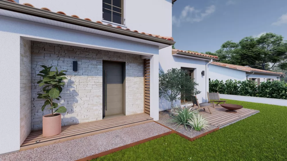 Image du modèle de maison Alpha Constructions_ Ext. nuit_Photo- 5