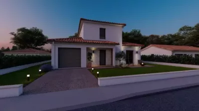Image du modèle de maison Alpha Constructions_ Ext. nuit_Photo- 6