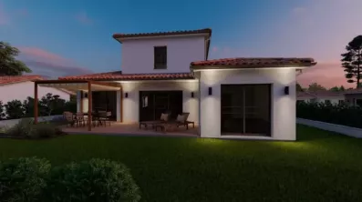 Image du modèle de maison Alpha Constructions_Ext. nuit_Photo - 10