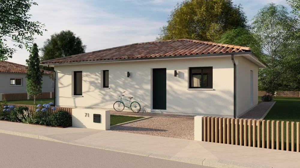 Image du modèle de maison 2ch_70_sans_garage_V2_option_RAL7016__visuel 01