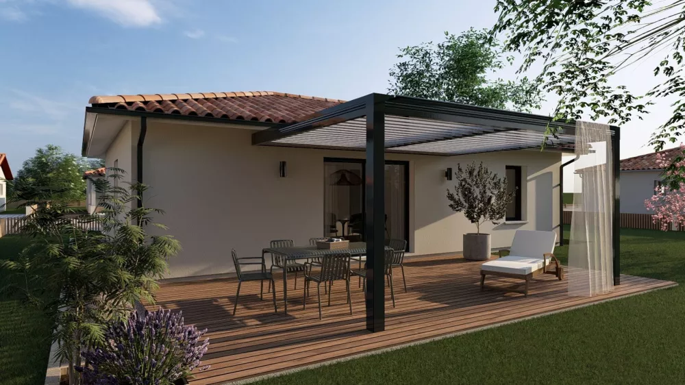 Image du modèle de maison 2ch_70_sans_garage_V2_option_RAL7016__visuel 02