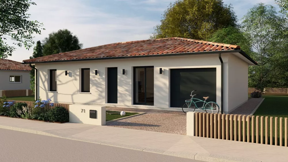 Image du modèle de maison 3ch_80_garage_V3_option_1 - Photo