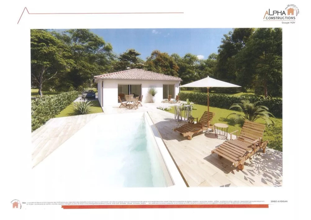 Image du modèle de maison Façade arrière