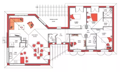 Image du modèle de maison PANAMA 125 - sans cotes