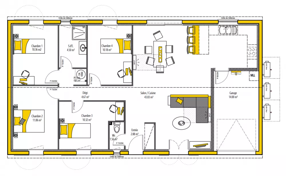 Image du modèle de maison ANOU'KA 4 100 + G - sans cotes