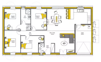 Image du modèle de maison ANOU'KA 4 100 + G - sans cotes