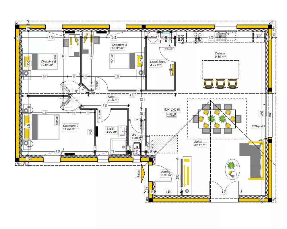 Image du modèle de maison ONE'KA 3 100 - sans cotes