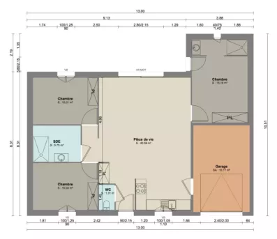 Image du modèle de maison plan lot2