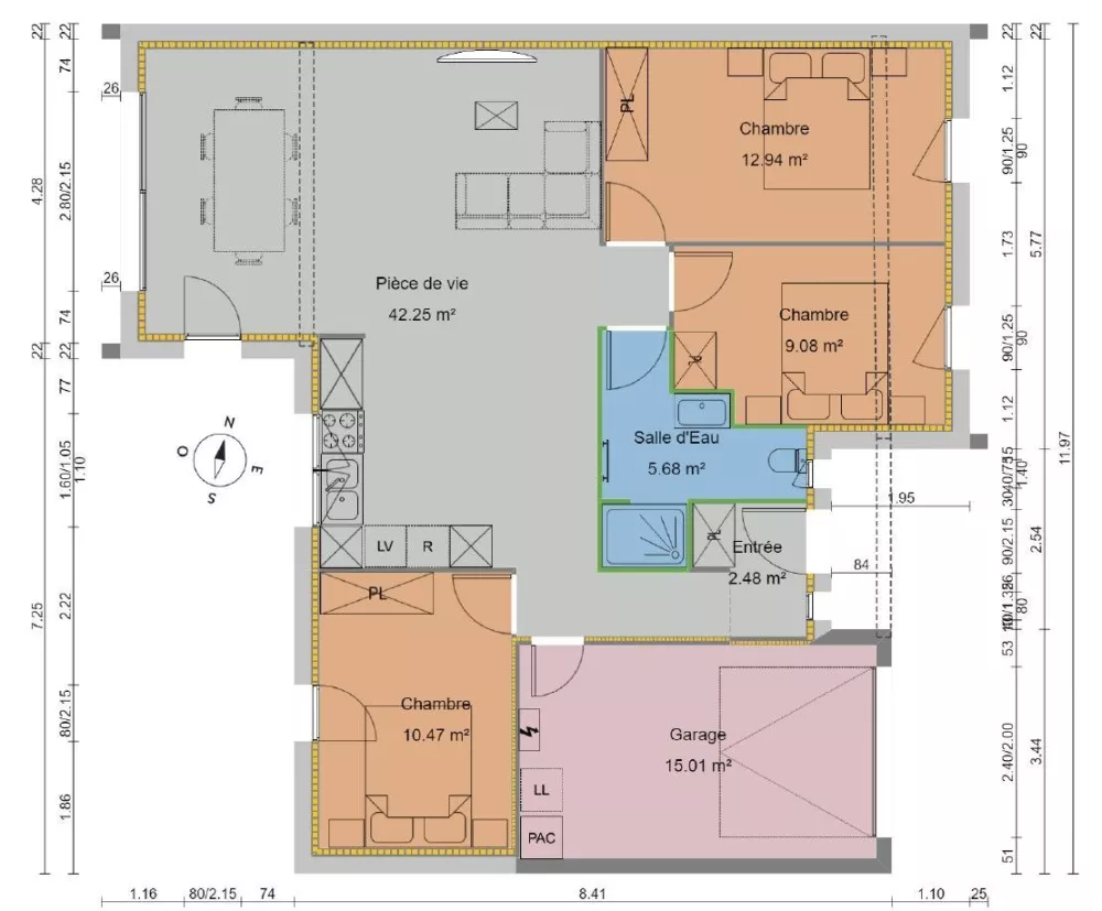 Image du modèle de maison RDC