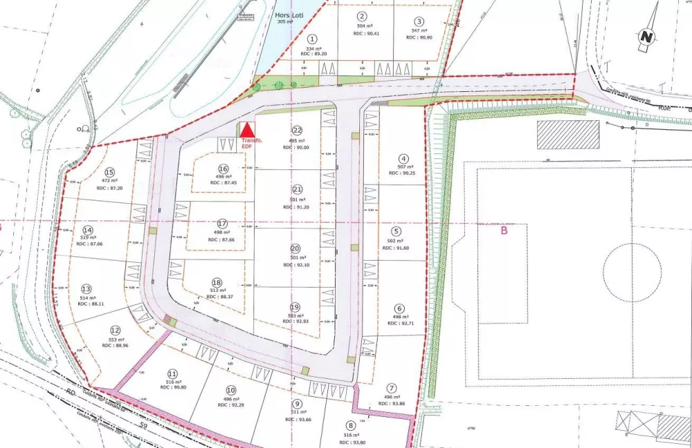 Image du terrain Terrain à bâtir de 496 m² à LE CROUAIS (35)